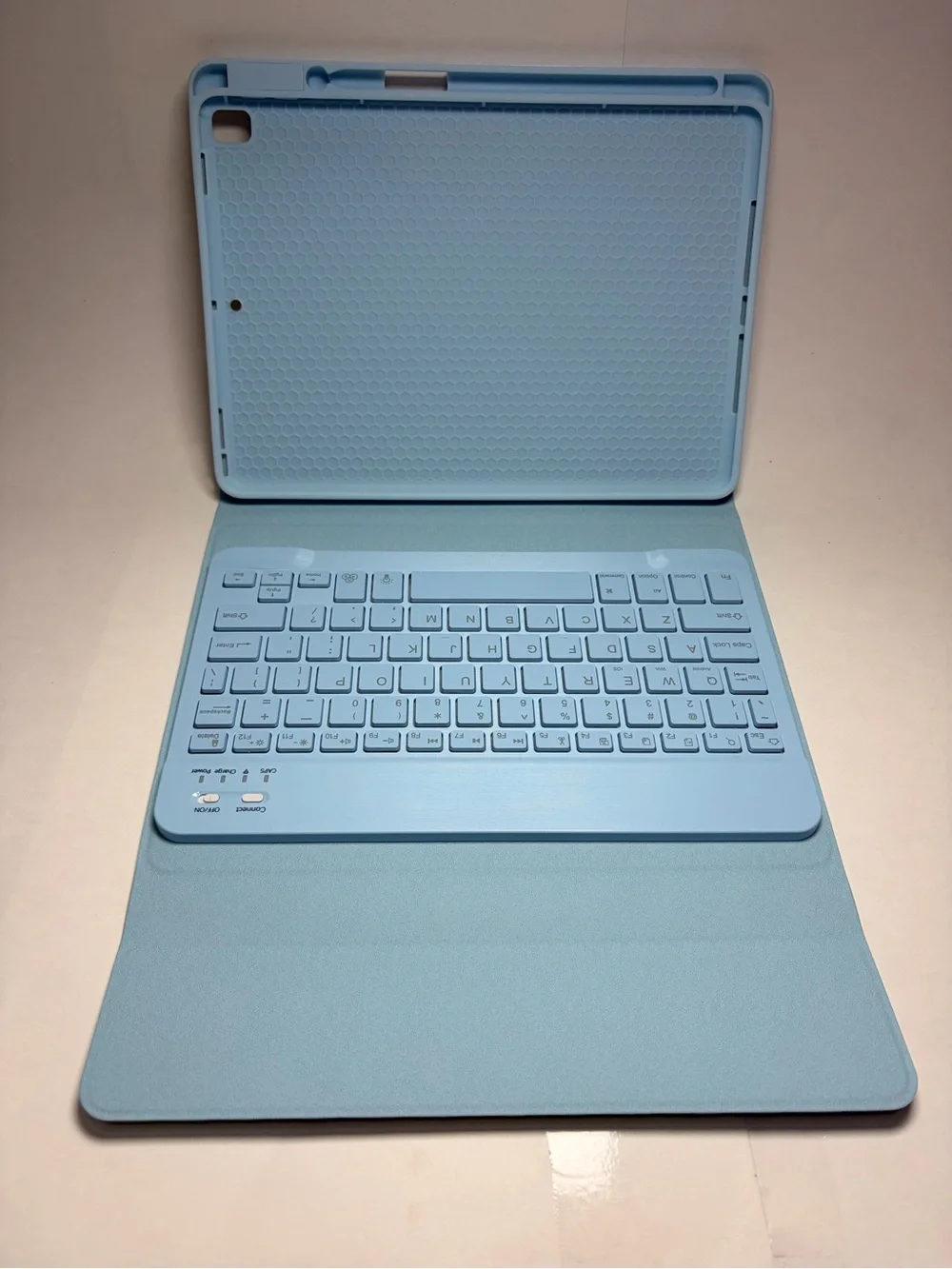 Light Blue Hamile Bluetooth Keyboard Case For IPad 9- (Open Box)